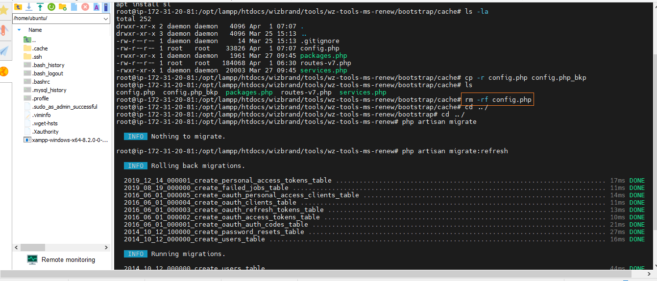 SQLSTATE[HY000] [1045] Access denied for user 'root'@'localhost' (using ...